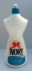 Vtg Ivory Liquid PINK BOW Detergent Dish Dishwashing Soap 32 oz Prop Decor NICE! - Picture 1 of 9