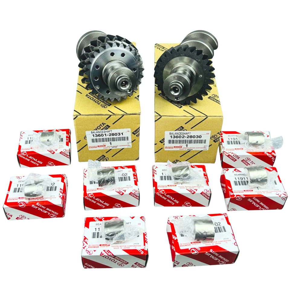 Juego de ejes de equilibrio OEM 2AZ-FE 2,4 L Toyota Camry Matrix Solara con rodamientos (8x) Foto 1 de 1