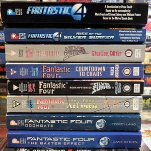 Lot of 8 Fantastic Four Paperback Novels Movie Tie-Ins Silver Surfer More Marvel - Picture 1 of 20