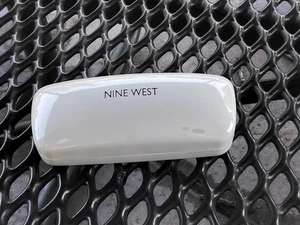 White Nine West Ladies XL Hard Clamshell Sunglass Case Only   - Picture 1 of 6