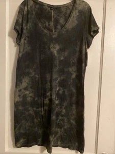 Social Standard By Sanctuary T-shirt Dress Short Sleeves U Neck Tie Dye Tee Med - Picture 1 of 7