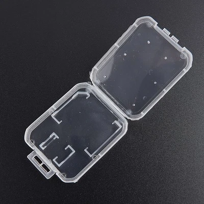 10pcsSd Card Case Transparent Standard SD SDHC Microsd Case Box Protector Ho _wa - Bild 1 von 4