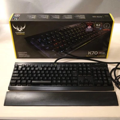 CORSAIR K70 RGB Mechanical Gaming Keyboard CH-9000068-JP Used/Tested - Image 1 of 4
