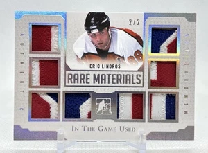 Parche usado en juego 2017 IN THE GAME LEAF MATERIALES RAROS Eric Lindros #RM-10/2 SSP - Imagen 1 de 12