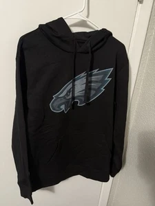 Philadelphia Eagles Fanatics Pullover Hoodie Black Large NFL - Picture 1 of 6