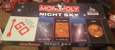 V RARE MONOPOLY NIGHT SKY BOARD GAME NOT AVAILABLE IN UK GT COND Complete - Image 1 of 4