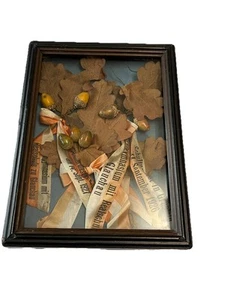 Antique German Ribbons Schulturnfest Realschule 1920s In Display Case Wall - Picture 1 of 19