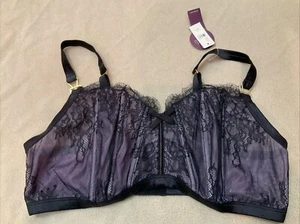 Cacique Bra 44DD Purple No Wife Seriously Sexy Nwt - Picture 1 of 4
