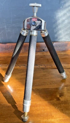Vintage Tripod Bilora Biloret 2017 Germany Travel Tripod w/Leather Case--2006.23 - image 1 of 4