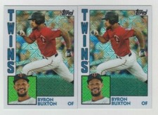 (2) Byron Buxton 2019 TOPPS SILVER PACK 1984 REFRACTOR LOT #T84U-23 TWINS