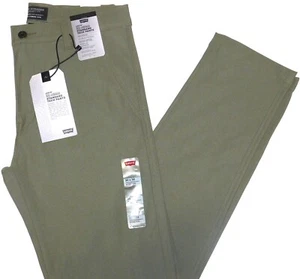 LEVIS XX Chino Standard Tech Pants High Stretch UPF 50+ Quick Drying Olive Day - Picture 1 of 8