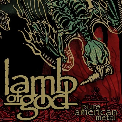 LAMB OF GOD Pure American Metal BANNER HUGE 4X4 Ft Fabric Poster Tapestry Flag - Image 1 of 3