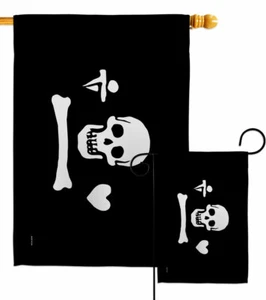 Pirate of Stede Bonnet Garden Flag Coastal Decorative Gift Yard House Banner - Picture 1 of 19
