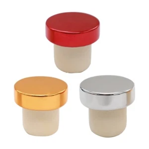 Bottle Stoppers Sealing Stopper Plug Caps Cork Beer Decorative Rubber T Cork - Picture 1 of 11