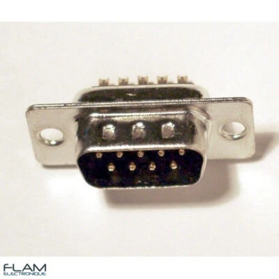 GENERIQUE Connecteur à souder DB9 9 broches mâle - DB9 solder connector 9 pins male