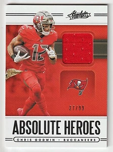 2020 Panini Absolute Chris Godwin Absolute Heroes Patch /99 #AH-3 Buccaneers - Picture 1 of 2
