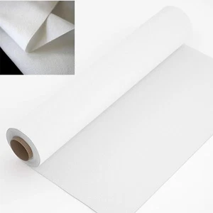 Fabric by The Metre Mercerised Dyed Cotton Canvas 100x140 cm Width (White Color) - Picture 1 of 8