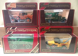 4 Matchbox Models Of Yesteryear Ltd Edt Y7 Truck - Y3 Tanker - Y18 Steam Wagon - Picture 1 of 14