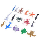  16 Pcs Tiermodell-Ornament Mini-Tierfiguren Mini-Meerestierspielzeug