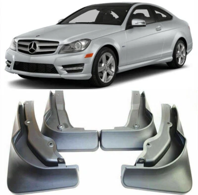 Genuine Set Splash Guards Mud Flaps For 2011-2014 Mercedes Benz C Class Coupe - Image 1 of 4