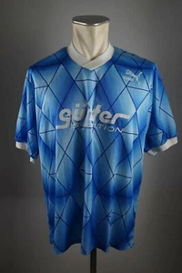 Camiseta Puma vintage años 80 / 90 camiseta azul talla XL torre blanca con número jersey VD1 - Imagen 1 de 2