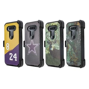 For LG K51,Q51 Defender Case Holster Fits Otterbox Belt Clip Built in Screen - Picture 1 of 42
