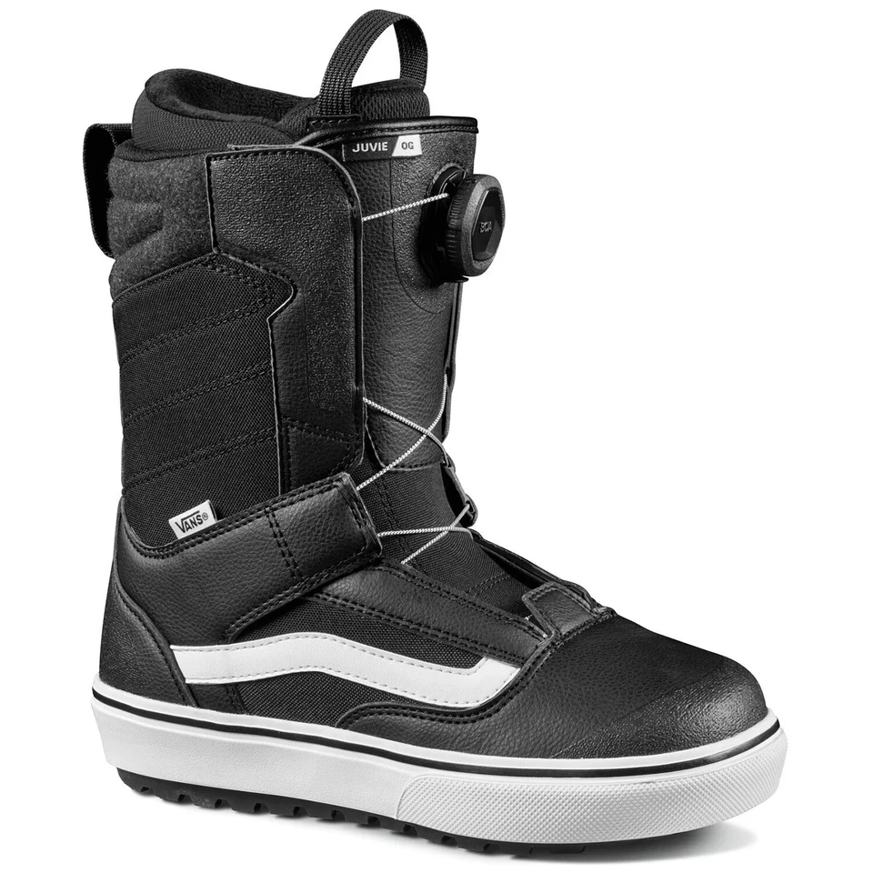 VANS Juvie OG - 2023 Youth Kids Snowboard Boots - Black / White