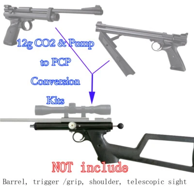 12g CO2 / Pump to PCP Conversion KIT HPA for Crosman 1377 1322 2240 2250 - Image 1 of 4