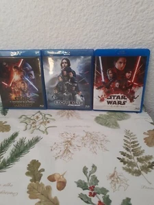 Pack Blu-ray Star Wars El Despertar De La Fuerza + Rogue One + Los Ultimos Jedi - Imagen 1 de 2