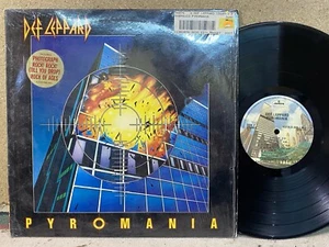 Def Leppard Pyromania VG ORIG in SHRINK +HYPE STICKER Photograph, Rock Of Ages - Picture 1 of 1