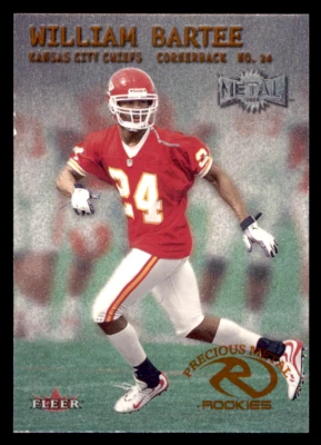 2000 Metal William Bartee    Rookie #224 Kansas City Chiefs - Image 1 of 2