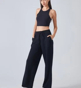 Autumn Casual Loose Sports Sweatpants Women Wide Leg Pants Fitness Yoga Pants - Picture 1 of 25