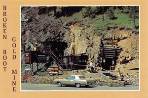 Broken Boot Gold Mine Deadwood South Dakota Old West Vintage Postkarte J03 - Bild 1 von 2