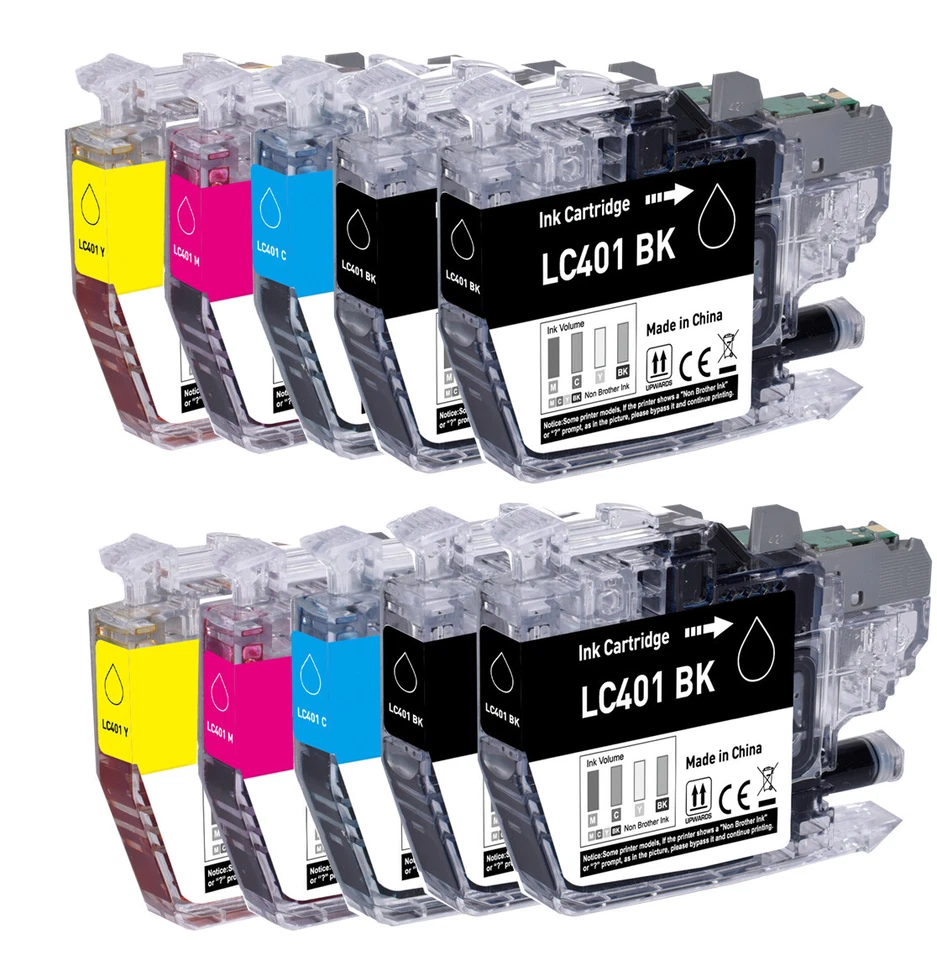 Printer Ink Tank Set fits Brother LC401 MFC-J1010DW MFC-J1012DW MFC-J1170DW - Image 1 of 1