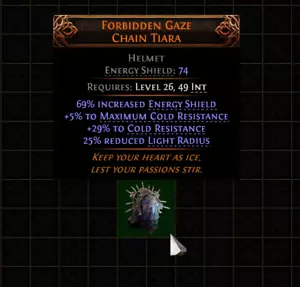 š„Path Of Exile 2š„Dawn Of The Huntš„Helmetš„Forbidden Gaze Chain Tiara - Picture 1 of 1
