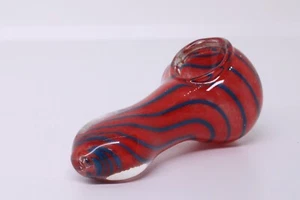 3” HAND PIPE USA SMOKING TOBACCO HERB BLOWN GLASS HEAVY FLOWER BOWL MINI HITTER  - Picture 1 of 12