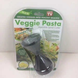 Veggie Pasta Vegetable Spiral Cutter Makes New AS SEEN ON TV Black - Picture 1 of 2