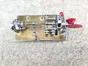 Vibroplex Origional Presentation Semi-Automatic “Bug” Key Morse Code Telegraph - Picture 1 of 8