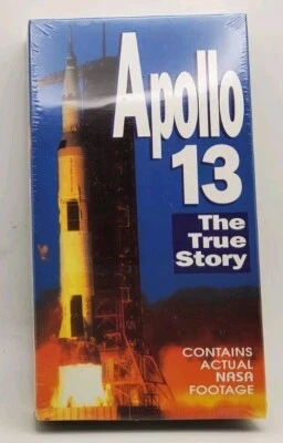  Apollo 13 The True Story VHS Contains Actual NASA Footage, 1995 Sealed  - Image 1 of 2