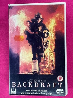 Backdraft VHS Video Tape Big Box starring Kurt Russell & Robert DeNiro - Image 1 of 3