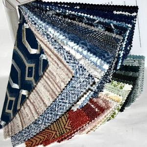 FABRIC SAMPLE BOOK Multi-Color VENICE LUXE VIVIDS Brights 59pcs LOT Upscale Mix - Picture 1 of 19