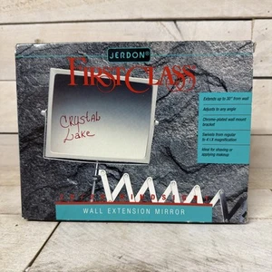 Jerdon J2020C Hindsight White Wall Mount Mirror with 4.5x Magnification - Picture 1 of 5