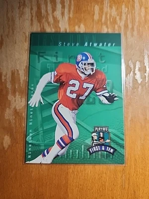 Football Card Single Steve Atwater 1997 PLAYOFF FIRST & TEN Near Mint NFL C6 - Image 1 of 4