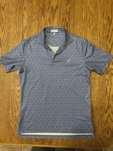 Peter Millar Gold Polo Shirt Mens Pool Balls Size S - Picture 1 of 6