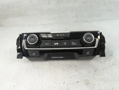 2017-2018 Honda Civic Ac Heater Climate Control 79600-tgg-a610-m1 U1DWP - Image 1 of 4