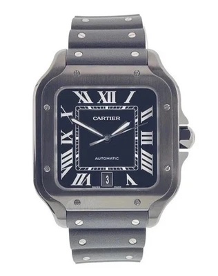Cartier Santos Stainless Steel Black Dial 39mm Automatic Men’s Watch WSSA0039 - Image 1 of 4
