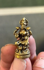 1 Inch Brass Statue Lakshmi - Picture 1 of 5