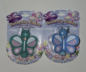 2 LOTTA LUV BUTTERFLY KISSES SCENTED BLUEBERRY & SWEET BERRY LIP BALM CHAPSTICK - Picture 1 of 6