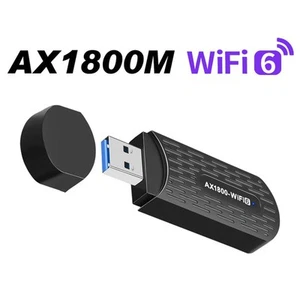 Durable AX1800 2.4G 5G Dual Band WiFi 6 USB Adapter W/Heat-Reduction Holes - Photo 1/11