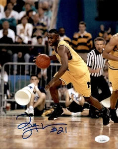 Ray Jackson Signed Michigan Wolverines 8x10 Photo #2 JSA Witness COA Fab 5 - Picture 1 of 2